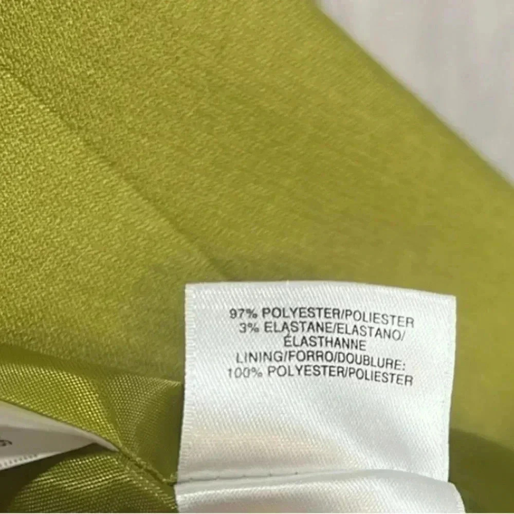 Kasper, woman blazer, size 4P, green, for work and special occasion,one button - Picture 8 of 9